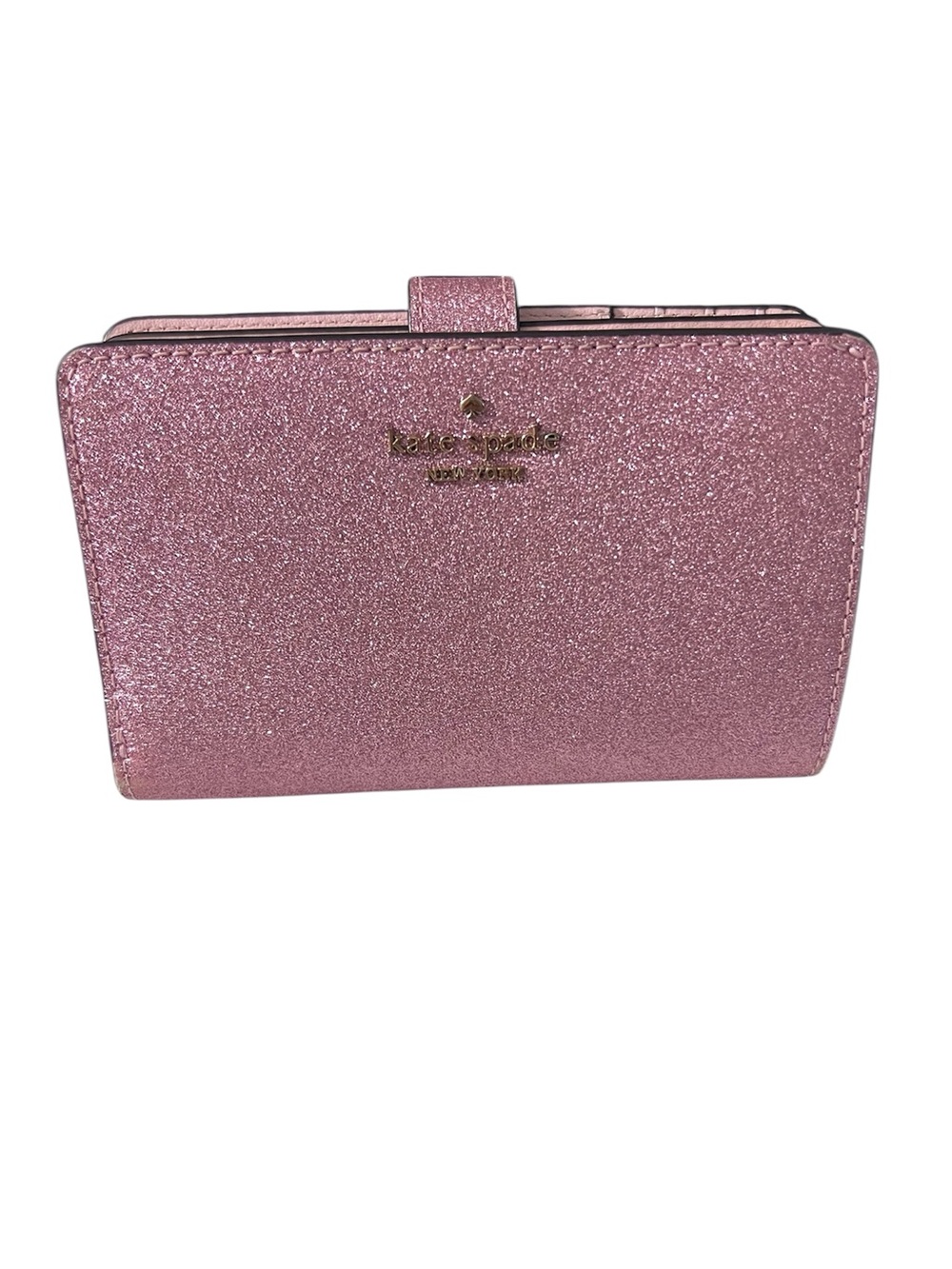 Kate Spade bi-fold wallet glitter pink